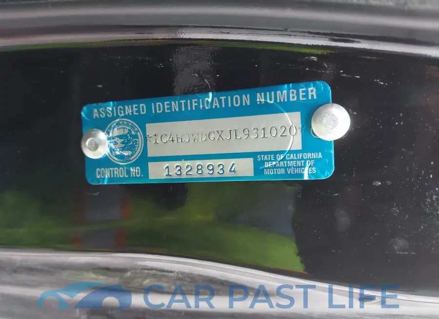 1C4HJWDGXJL931020# 9