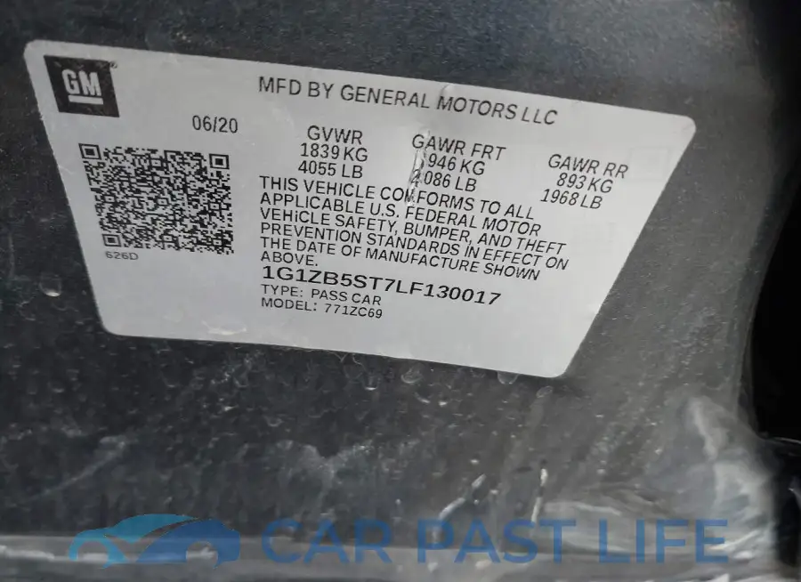 1G1ZB5ST7LF130017# 9