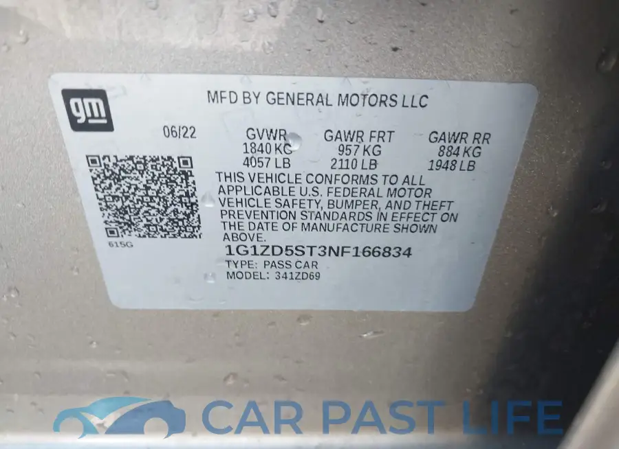 1G1ZD5ST3NF166834# 9