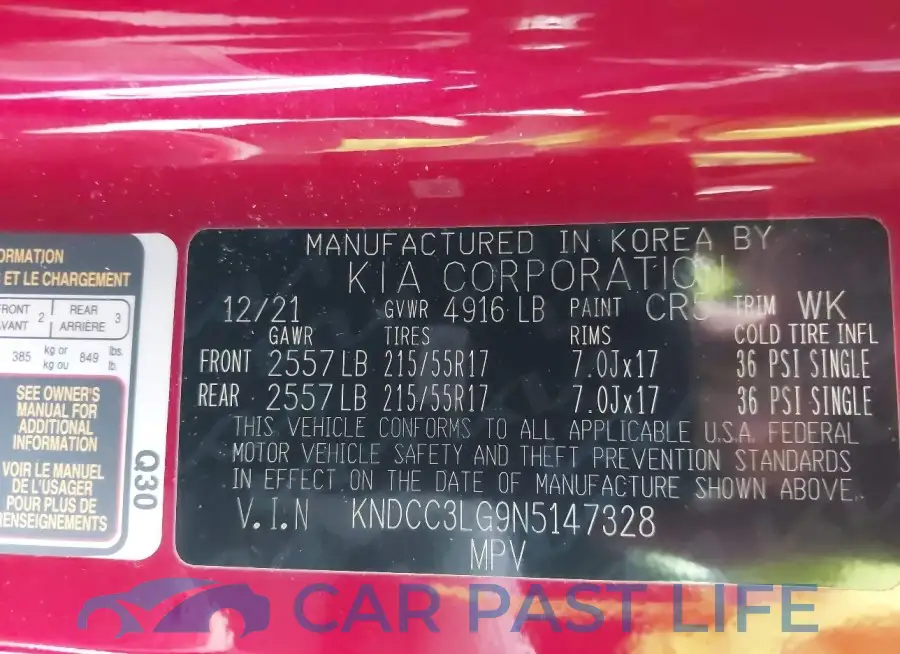 KNDCC3LG9N5147328# 9