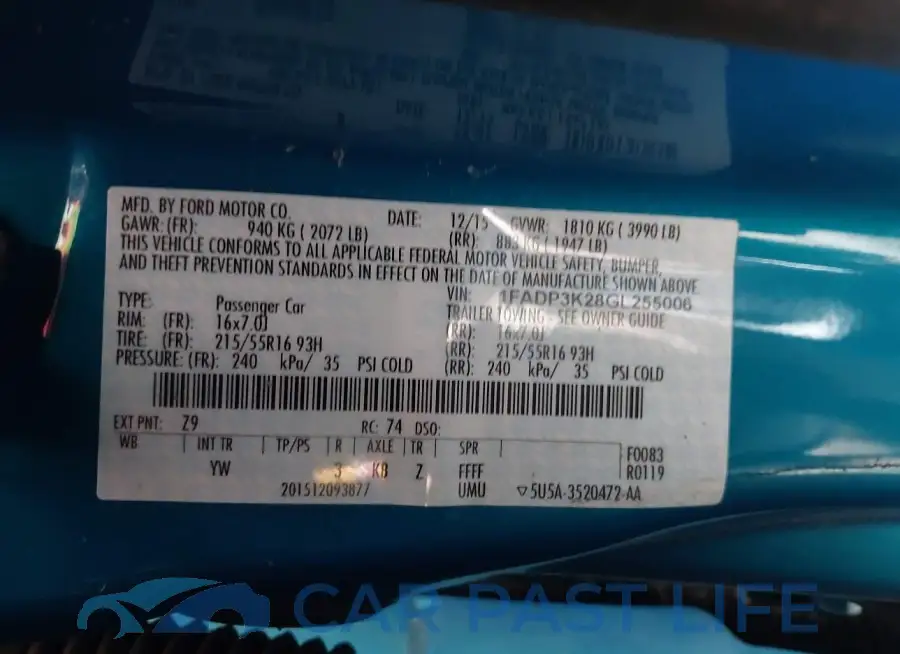 1FADP3K28GL255006# 9