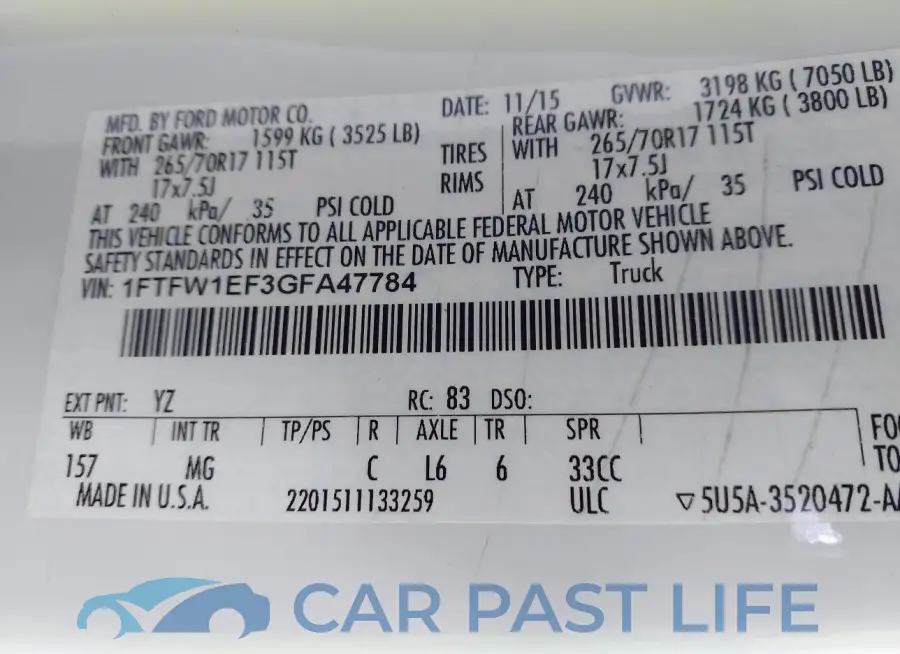 1FTFW1EF3GFA47784# 9
