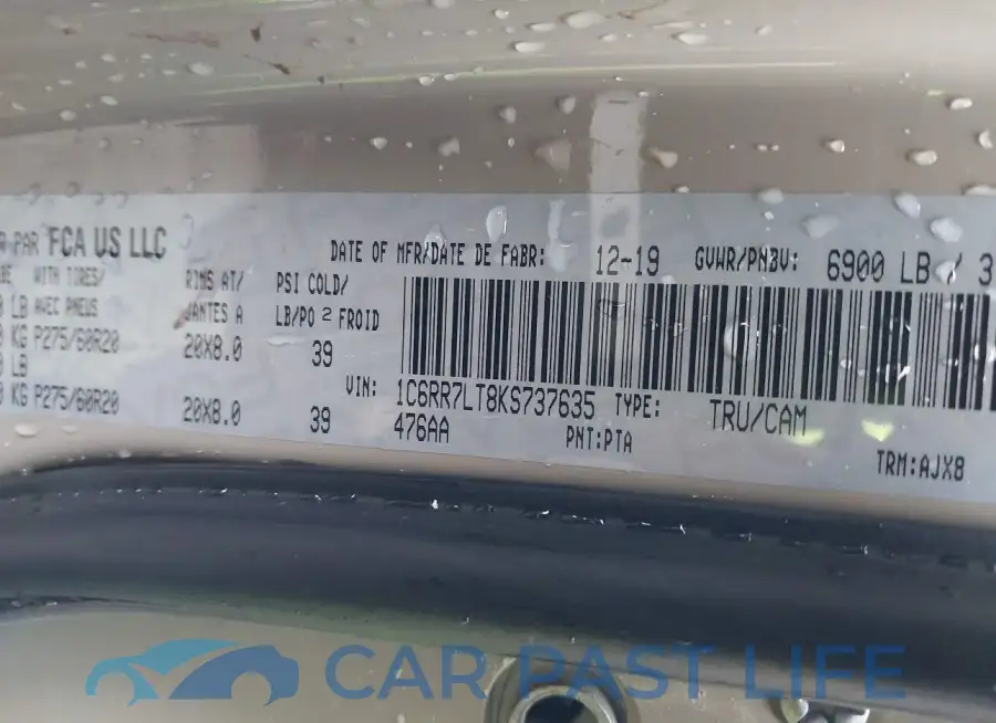 1C6RR7LT8KS737635# 9