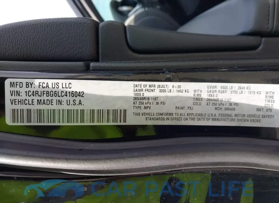 1C4RJFBG6LC416042# 9
