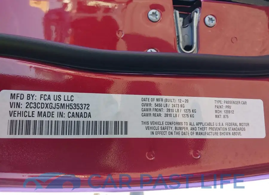 2C3CDXGJ5MH535372# 9