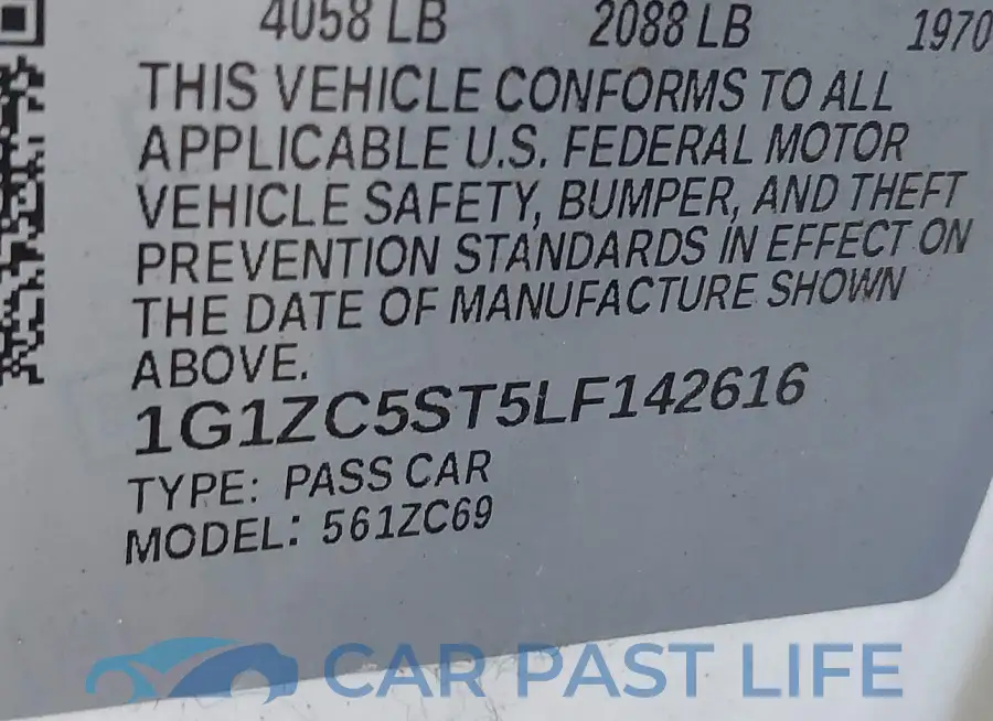 1G1ZC5ST5LF142616# 9