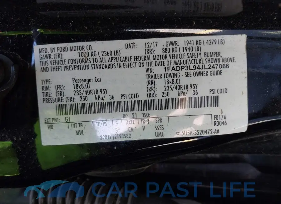 1FADP3L94JL247066# 9