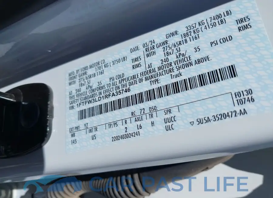1FTFW3LD1RFA35746# 9