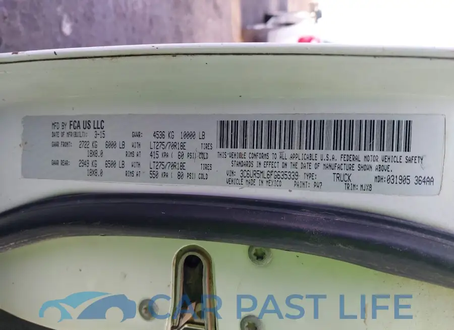 3C6UR5ML6FG635339# 9