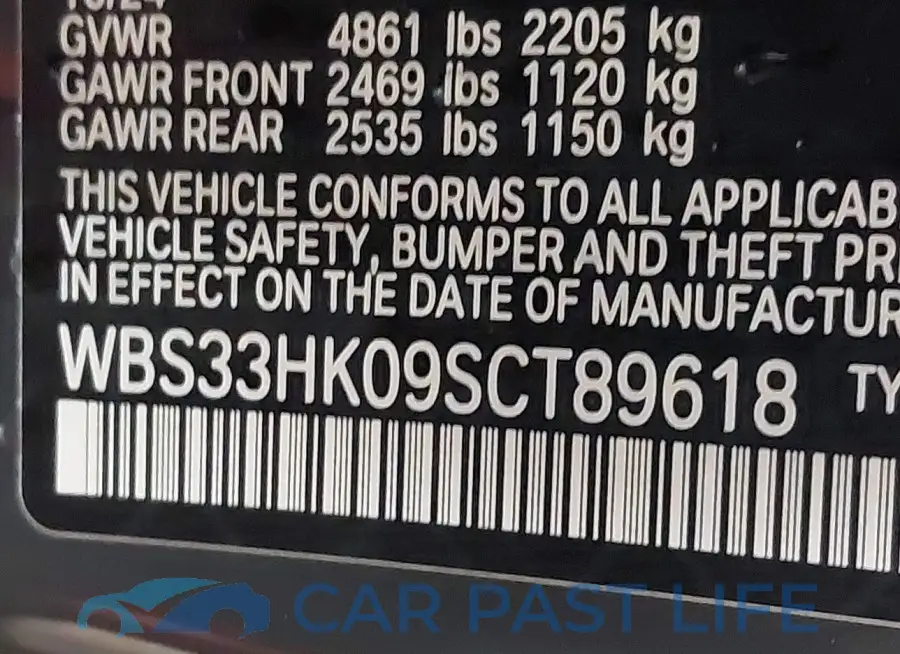 WBS33HK09SCT89618# 9