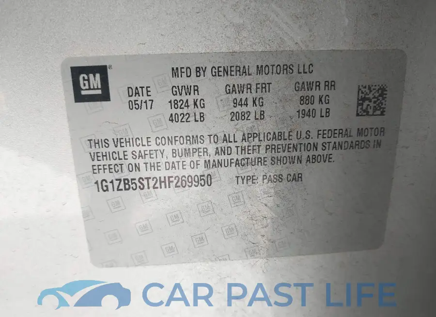 1G1ZB5ST2HF269950# 9