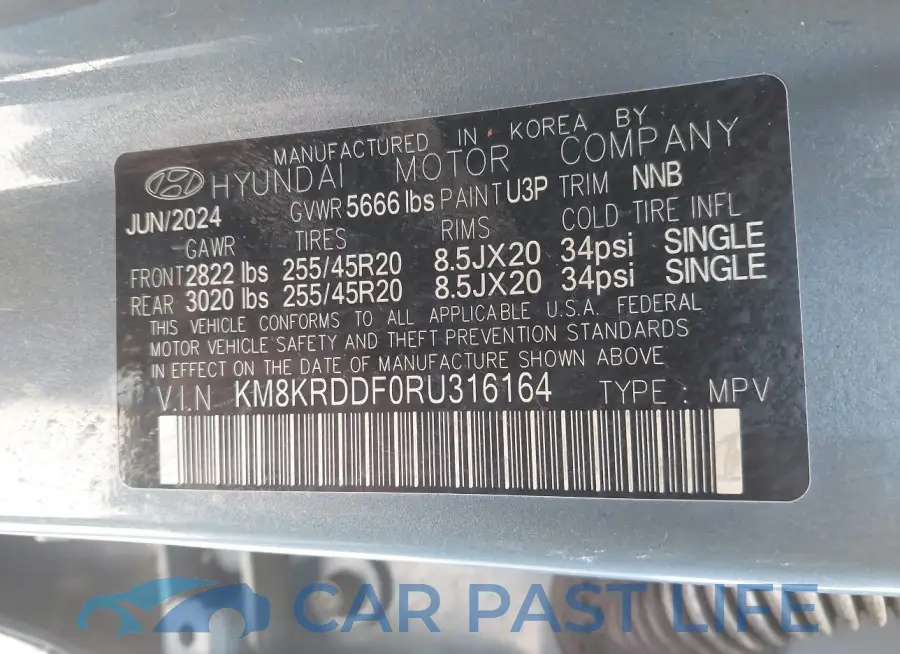 KM8KRDDF0RU316164# 9