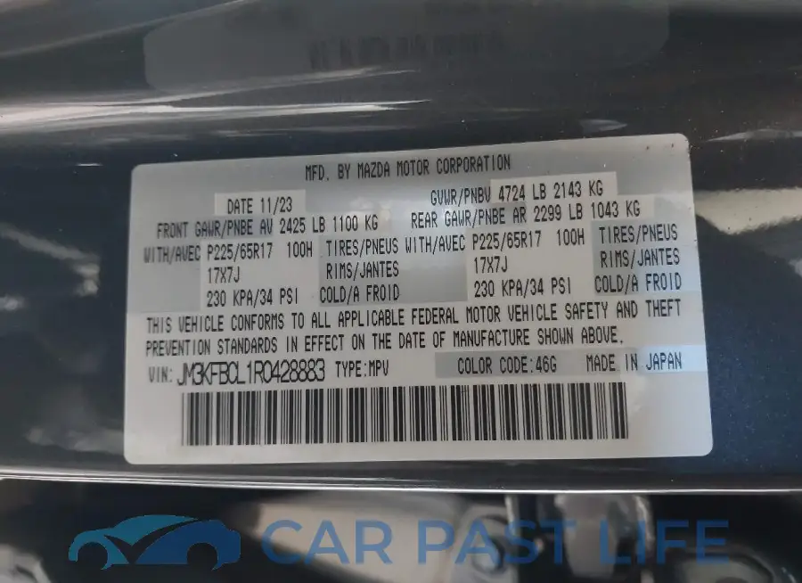 JM3KFBCL1R0428883# 9