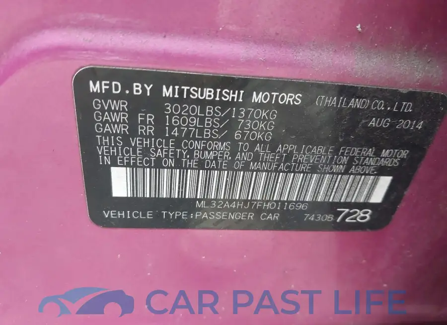ML32A4HJ7FH011696# 9