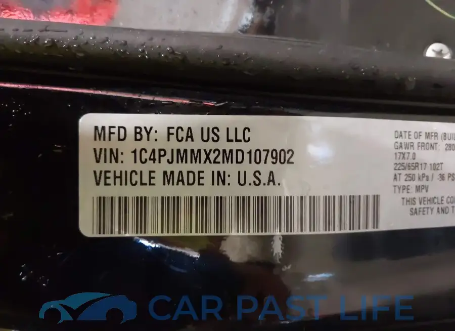 1C4PJMMX2MD107902# 9