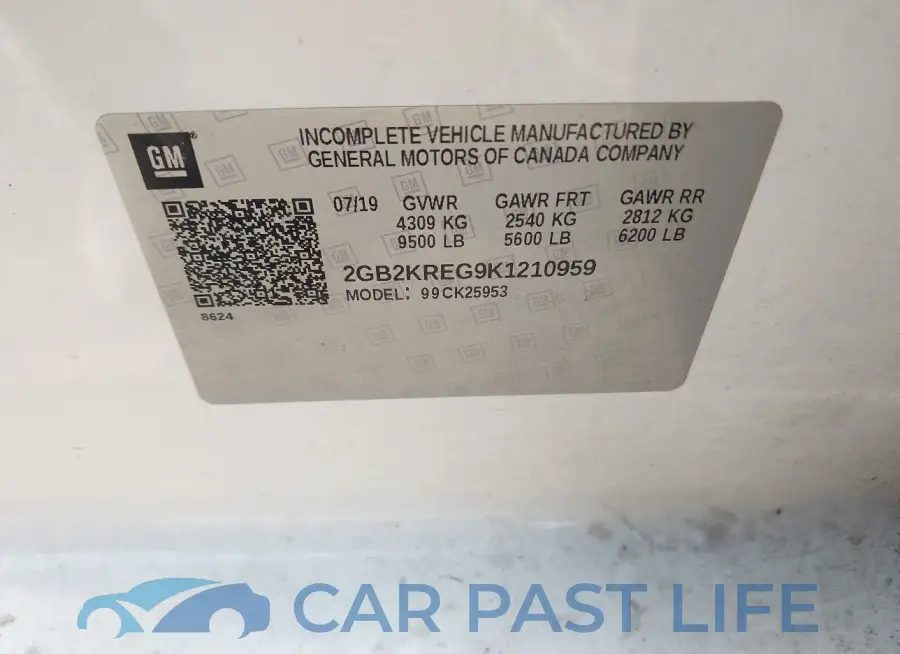 2GB2KREG9K1210959# 9