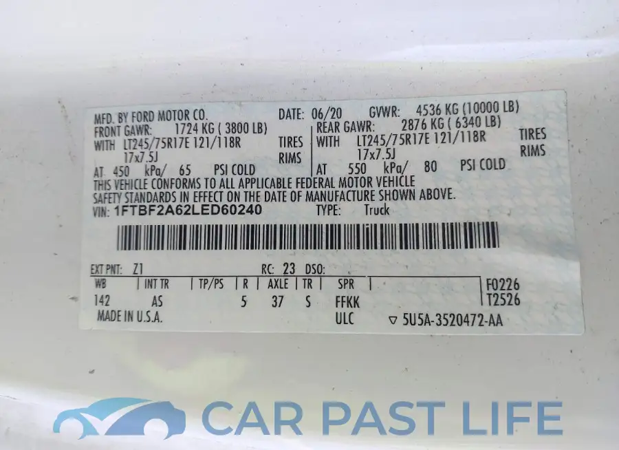 1FTBF2A62LED60240# 9