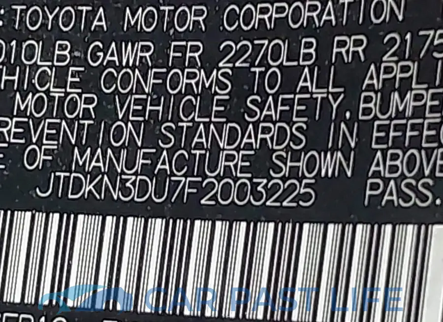 JTDKN3DU7F2003225# 9