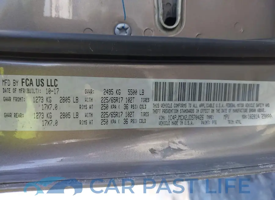 1C4PJMCX2JD570426# 9
