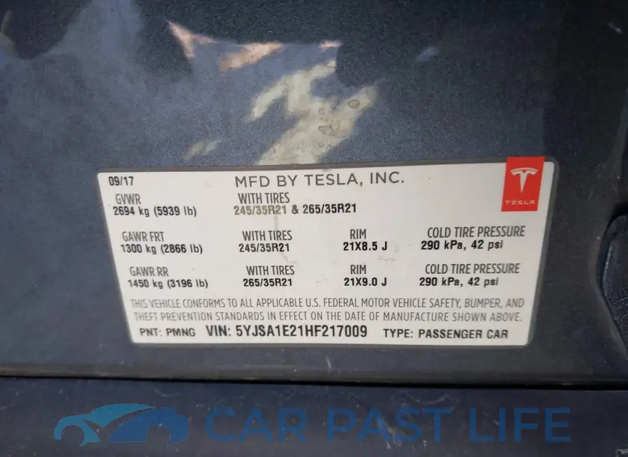 5YJSA1E21HF217009# 9