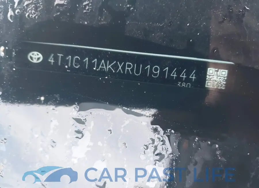 4T1C11AKXRU191444# 17