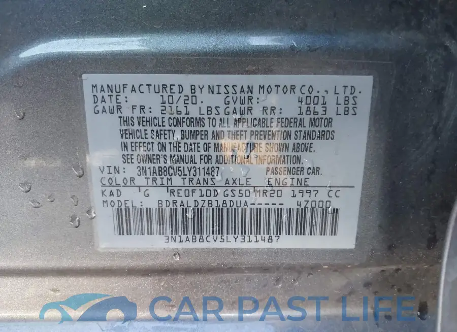 3N1AB8CV5LY311487# 9