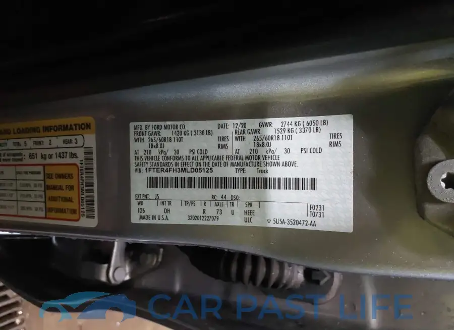 1FTER4FH3MLD05125# 9
