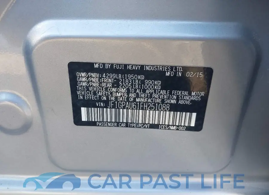 JF1GPAU61FH251088# 9