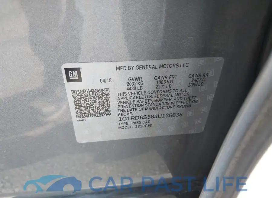 1G1RD6S58JU136838# 9