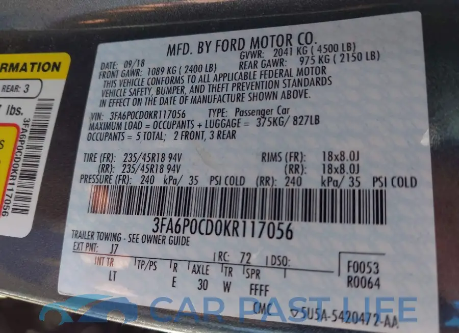 3FA6P0CD0KR117056# 9