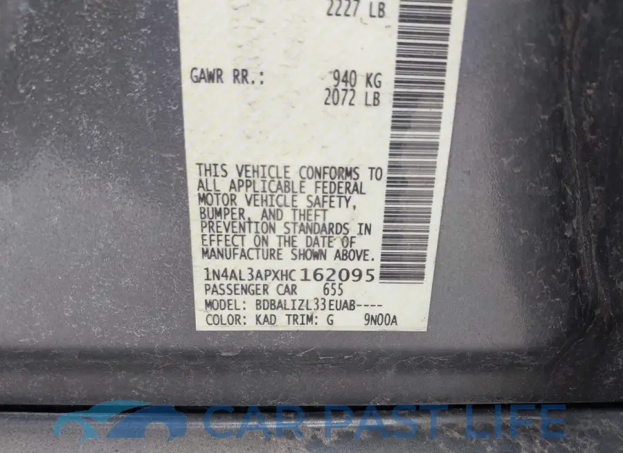1N4AL3APXHC162095# 9