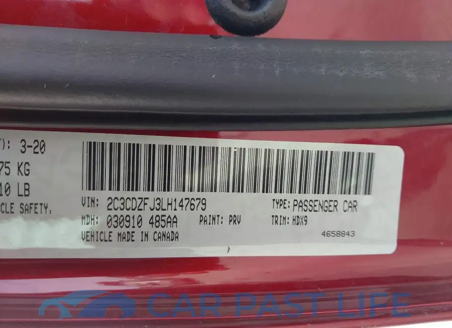 2C3CDZFJ3LH147679# 9
