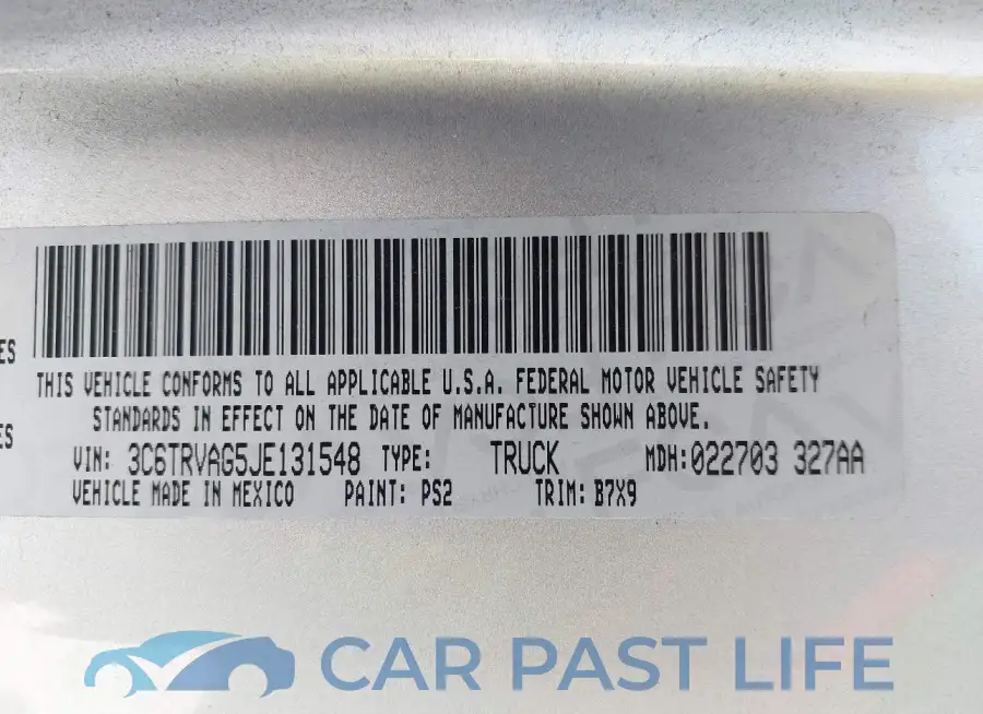 3C6TRVAG5JE131548# 9