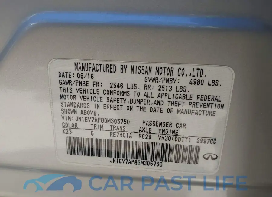 JN1EV7AP8GM305750# 9