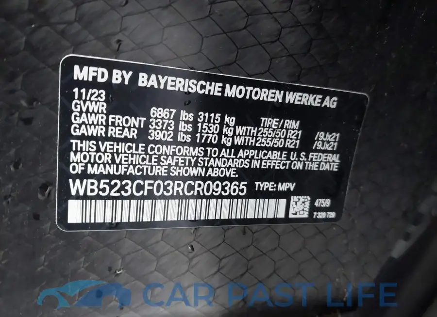 WB523CF03RCR09365# 9
