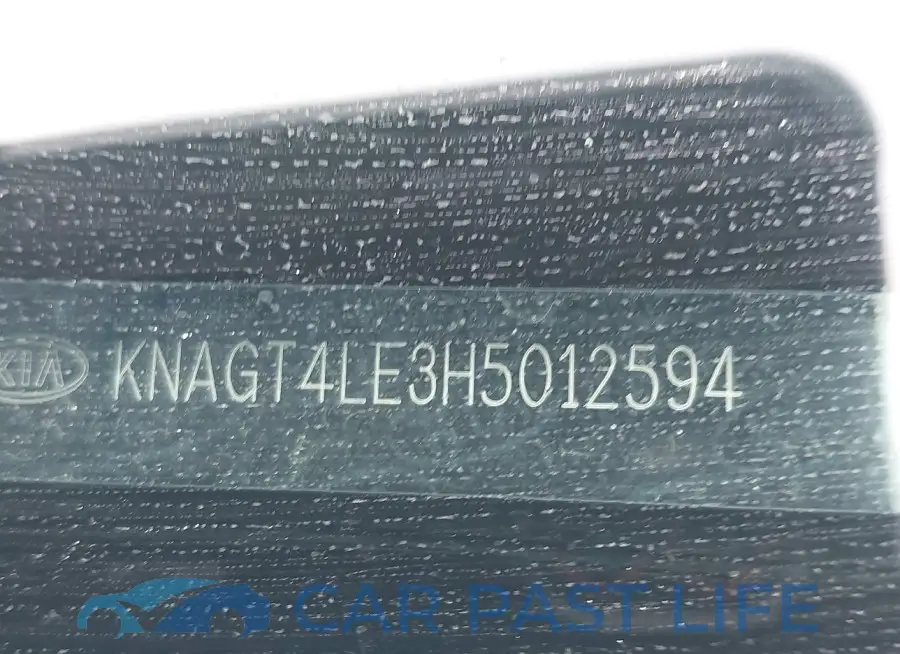 KNAGT4LE3H5012594# 9