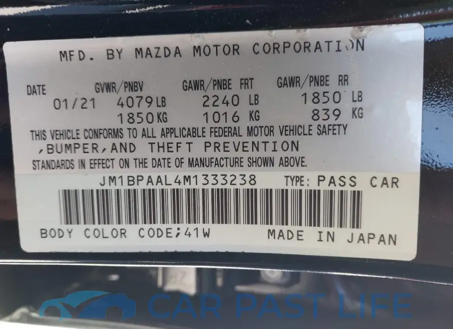 JM1BPAAL4M1333238# 9