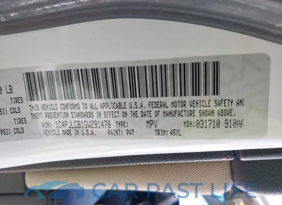 1C4PJLCB1GW291478# 9