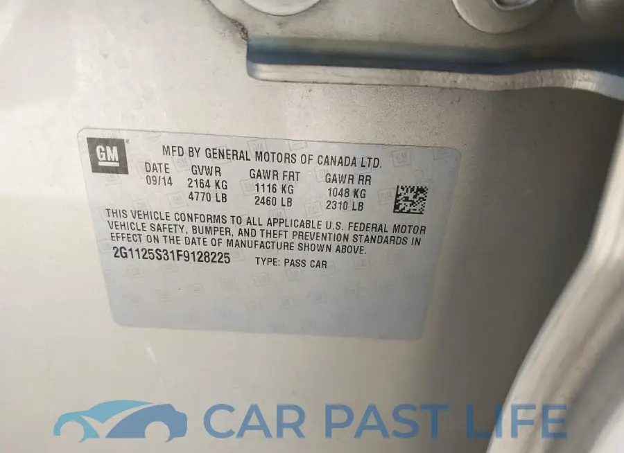 2G1125S31F9128225# 9