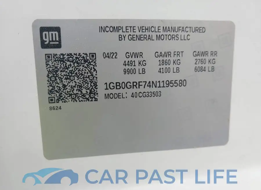 1GB0GRF74N1195580# 9