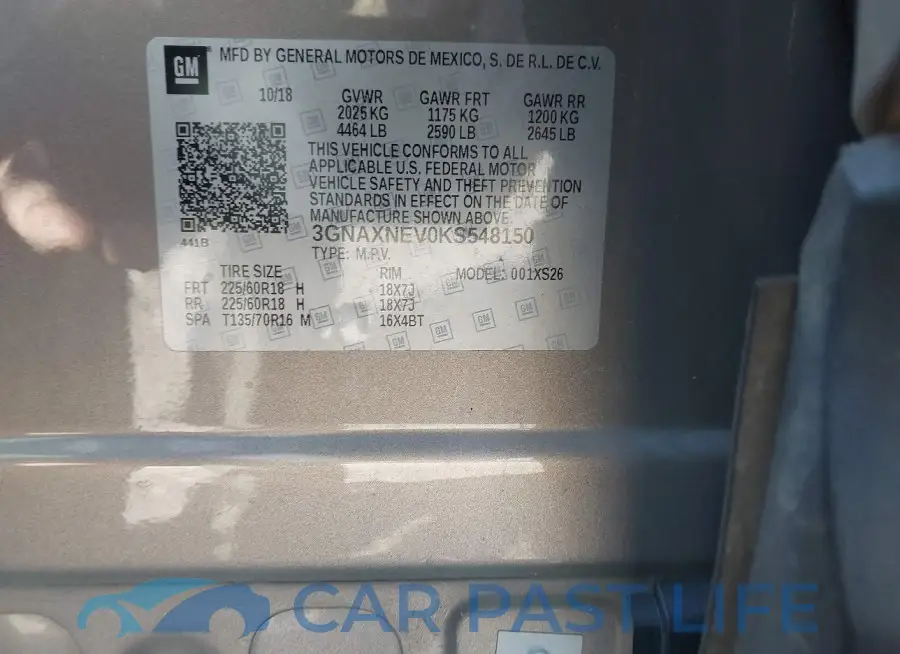 3GNAXNEV0KS548150# 9