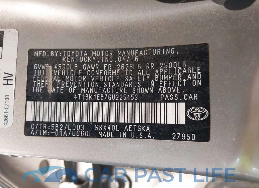 4T1BK1EB7GU225453# 9