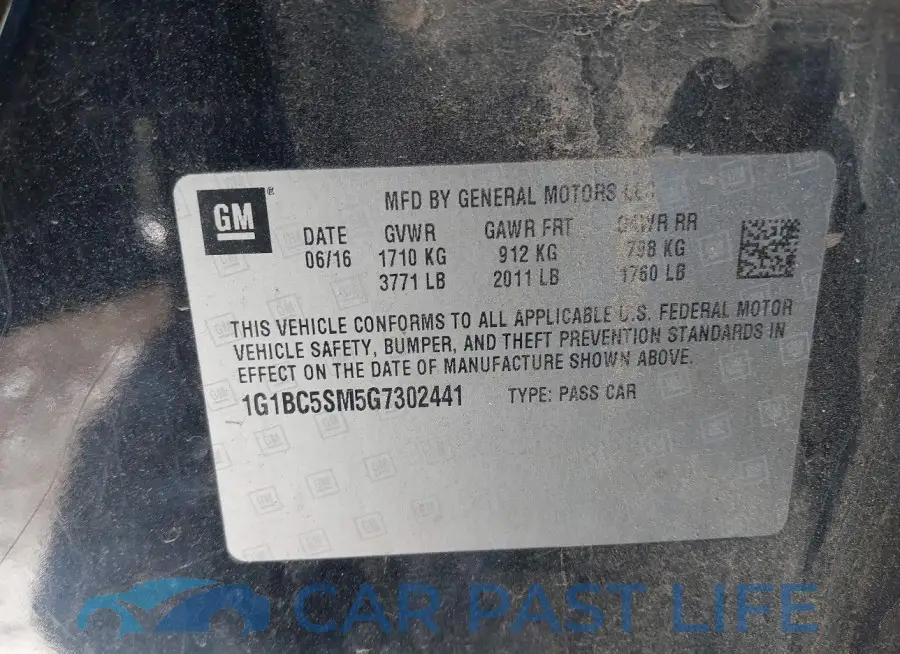 1G1BC5SM5G7302441# 9
