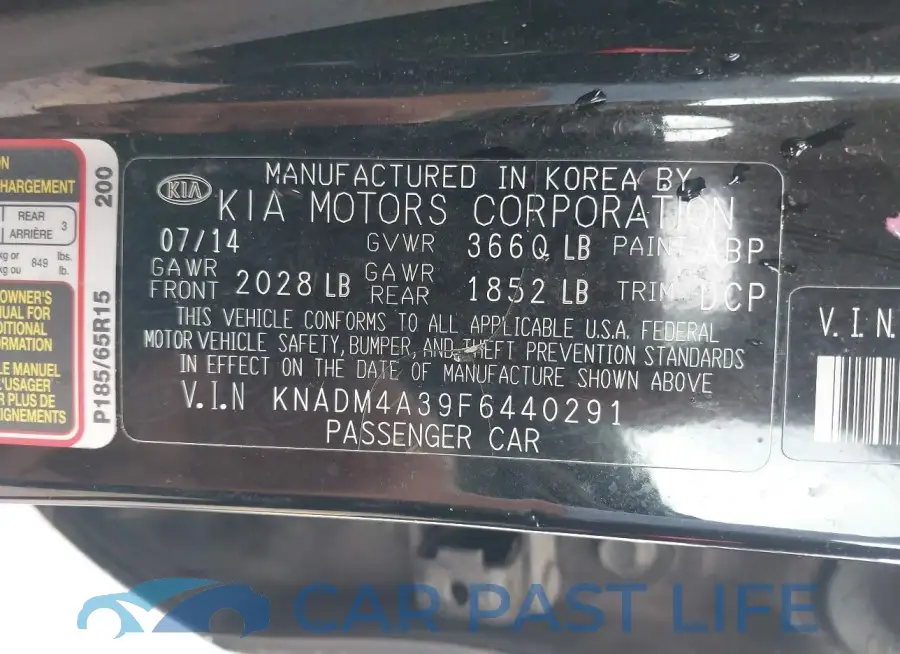 KNADM4A39F6440291# 9