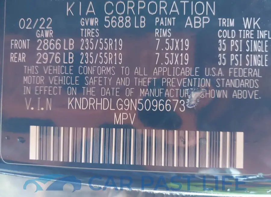 KNDRHDLG9N5096673# 9