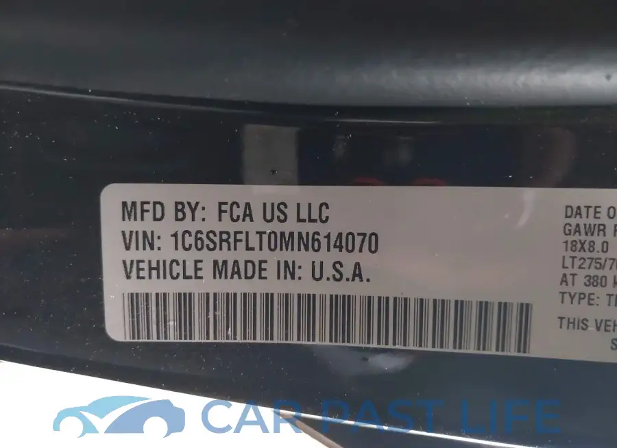 1C6SRFLT0MN614070# 9