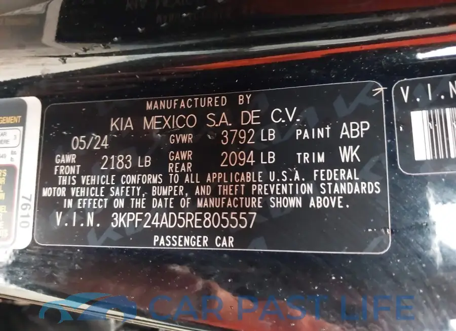3KPF24AD5RE805557# 9