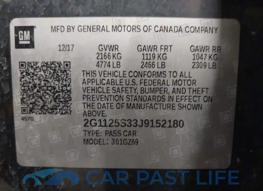 2G1125S33J9152180# 9