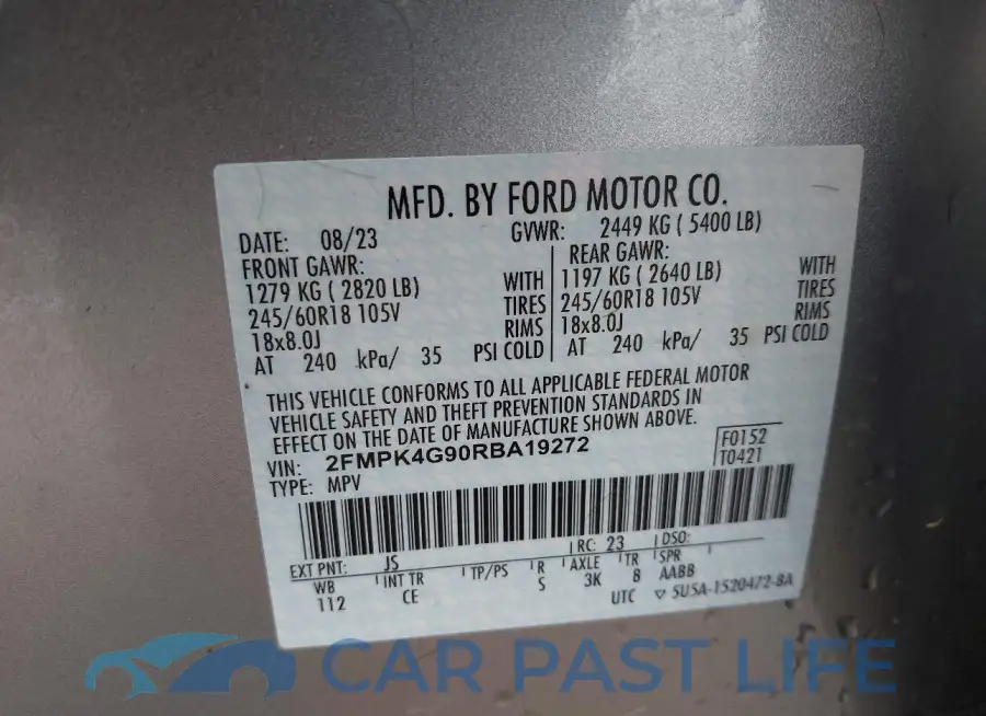 2FMPK4G90RBA19272# 9