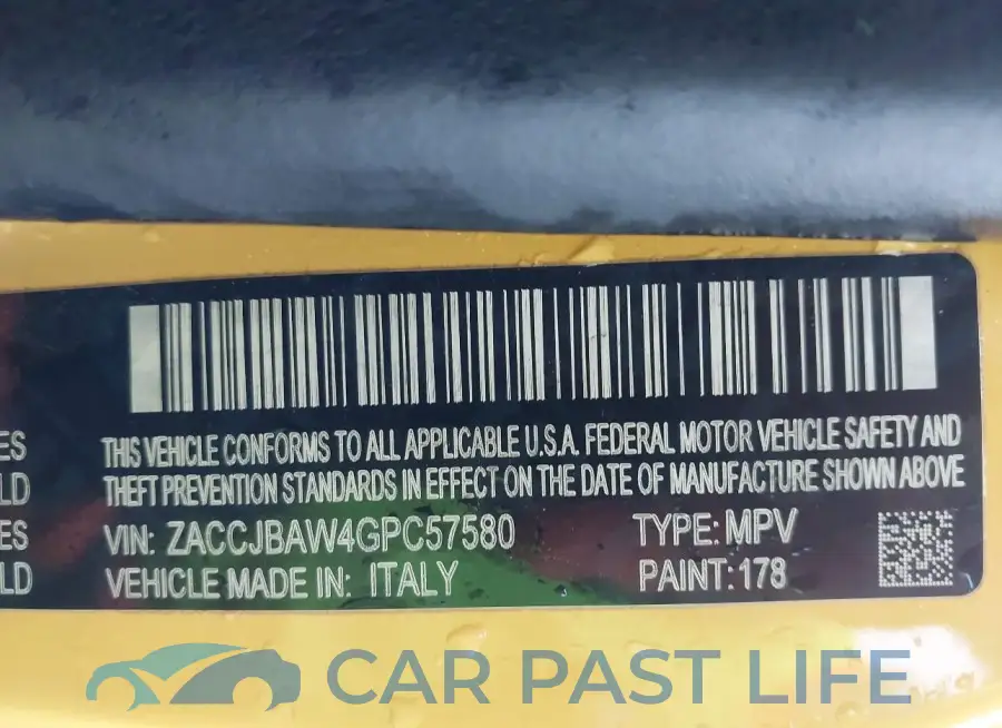ZACCJBAW4GPC57580# 9